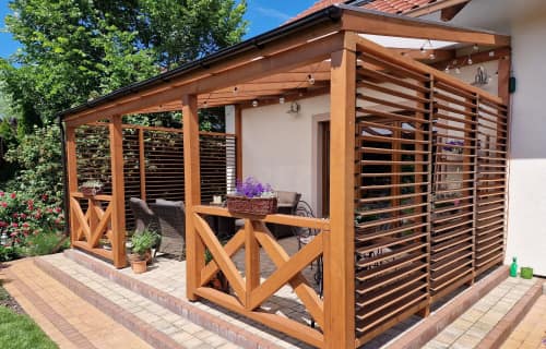 Zadaszenie nad tarasem